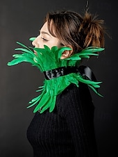 economico Accessori e altro-Punk &amp; Gotico Girocollo Collare di piume Strega malefico Drag queen Unisex Fantasia Notte di Valpurga Halloween Carnevale Performance Parata dell&#039;Orgoglio Mese dell&#039;orgoglio Adulti Collana Tutte le