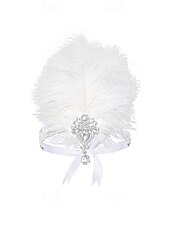 olcso Kiegészítők és még sok más-A nagy Gatsby Flapper fejpánt Gyöngyös karkötő Fülbevaló A nagy Gatsby Toll Retro Csillogó glitter Női Farsang Valentin nap Álarcos mulatság Party estélyi viselet Álarcos mulatság Fesztivál Felnőttek