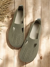 economico Ballerine da donna-scarpe basse traspiranti in maglia traforata da donna a piedi nudi – scarpe comode e comode, comode e larghe per l'uso quotidiano, per passeggiate e attività all'aperto