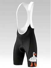 Недорогие Велосипедные шорты-Men's Graphic Animal Cycling Bib Shorts 3D Padded Shorts Bike Bib Shorts Sports Sunscreen 3D Pad Fast Dry Quick Dry Black Clothing Apparel Bike Wear