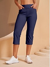 cheap Golf Bottoms-Women&#039;s Golf Pants Black Pink Red Bottoms Ladies Golf Attire Clothes Outfits Wear Apparel
