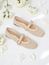 olcso Női lapos sarkú cipők-női aranyhálós mary jane flats – elegáns alacsony sarkú randevús cipő csatos pánttal hétköznapi kirándulásokhoz és mindennapi viselethez
