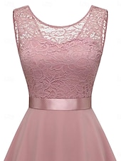ieftine Rochie simplă-Rochie mini de damă rochie în linie A rochie din tull elegantă petrecere cocktail nuntă petrecere în aer liber ajustare regulată grafică fără mâneci gât rotund roz vin khaki gri vară primăvară