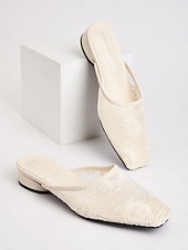 halpa Naisten pistokkaat-naisten valkoiset pitsiset balettitassut – tyylikkäät silkkaa verkkohääkengät morsiamelle ja kesän puutarhajuhliin