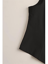 billige Enkel tank topp-Dame linskjorte Bluse Bomull lin vest عادي Fritid Ermeløs V-hals Vanlige topper Daglig Ut på byen Knapper Svart Hvit Champagne Sommer