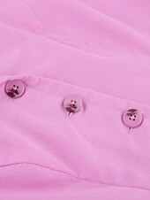 cheap Women’s Short Sets-Women&#039;s Active Basic Cotton Linen Sets Vest Pants Sets Sleeveless Shirt Collar Solid Color Dubbele Rij Knopen Outdoor Date Pink Blue Summer Regular Fit