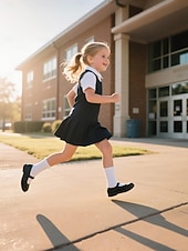 economico Ballerine per bambina-scarpe mary jane nere verniciate per bambine con cinturino a strappo – scarpe eleganti per la scuola elementare