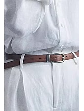 economico Camicie-Per donna Camicia Camicie ispirate al lino Abbottonare Blusa Semplice Essenziale Moderno Manica Lunga Colletto a Camicia Top Regolari Quotidiano Ferie Uscire Bottoni Bianco Estate