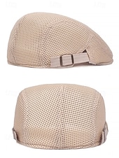billiga Herrhattar-mäns casual mesh platt keps - lätt och andningsbar design med justerbara remmar, flera färger, moderiktig för utomhusaktiviteter, sport och dagligt slitage