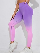 رخيصةأون طماق اليوغا والجوارب-نسائي السراويل اليوغا طماق اليوغا حزام مطاط بعقب رفع بنطلون رياضي للبطن بيلاتيس تمرين نادي رياضي اكتشف - حل بنطلونات لون متغاير زهري أرجواني أخضر الخريف رياضات ألبسة رياضية قابل للبسط نحيل