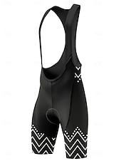 baratos Shorts de bicicleta de bicicleta-Homens Gráfico Geométrica Bermudas Bretelle Shorts acolchoados 3D Moto Calções Bibes Esportes Filtro Solar Tapete 3D Secagem Rápida Pavio Humido Preto Roupa Roupa de Ciclismo