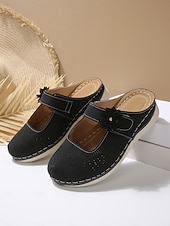 abordables Sabots et mules femme-Mules Mary Jane à fleurs pour femmes – un style mignon et confortable pour les sorties décontractées, le shopping et le quotidien