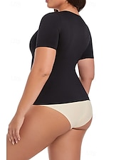 billige Plain t-skjorte-Dame Bluse عادي Fritid Kortermet Firkantet hals Vanlige topper Daglig Ferie Ut på byen Svart Hvit Sommer