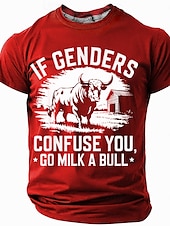 cheap Men&#039;s Funny T shirts-Men&#039;s Funny Slang T Shirt Short Sleeve T shirt 3D Print Crew Neck Shirt Fashion Daily Casual Street Casual Daily Red Blue Green Summer Spring All Seasons Clothing Apparel S M L XL XXL XXXL