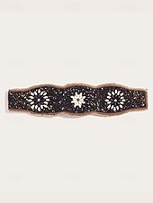 preiswerte Damengürtel-Damengürtel im Bohemian-Stil, handgefertigt, mit Perlen besetzt, elastisches Band mit Quasten und Anhängern – farbenfrohes Stickdesign für Damen, perfekt für Strandbekleidung, Festivals und Sommeranlässe
