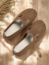 economico Ballerine da donna-scarpe basse traspiranti in maglia traforata da donna a piedi nudi – scarpe comode e comode, comode e larghe per l'uso quotidiano, per passeggiate e attività all'aperto