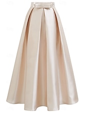 abordables Robes de cocktail-Robes Cocktail Deux Pièces Élégantes à la Plage Robe de Fête Robe de Mariage Mi-Longue Longue Manche V Col Satin avec Plis Robes
