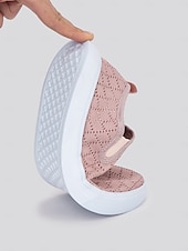 economico Sneakers da donna-scarpe slip-on da donna in maglia – stile traspirante ed elegante per le donne durante i picnic primaverili, le passeggiate al parco e le commissioni quotidiane