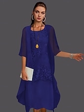abordables Avec veste-Robe de mère de la mariée à deux pièces pour mariage à la plage invitée de mariage élégant col en V longueur thé chiffon dentelle sans manches vestes avec appliqués 2025 taille personnalisée gratuite
