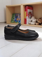 economico Ballerine per bambina-scarpe mary jane nere verniciate per bambine con cinturino a strappo – scarpe eleganti per la scuola elementare
