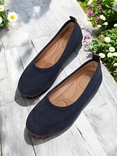 preiswerte Ballerinas für Damen-Damen-Barfußschuhe mit breiter Zehenpartie in Braun – bequeme Slipper mit Nullsprengung für entspanntes Gehen und Reisen