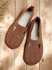 economico Ballerine da donna-scarpe basse traspiranti in maglia traforata da donna a piedi nudi – scarpe comode e comode, comode e larghe per l'uso quotidiano, per passeggiate e attività all'aperto