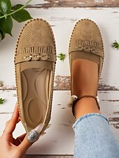 ieftine Mocasini de Damă-mocasini de damă mocasini cu ciucuri – pantofi de șofer casual, moale, pentru ținute de primăvară și confort acasă