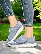 billige Sneakers til kvinner-ortopediske gåsko for kvinner – lette justerbare slip-on joggesko for seniorer og sykepleiere