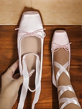 billige 1920-tallet-kvinners 1930-talls satengballett i retrostil med ankelstropper – elegante vintage bryllupssko for bruder og dansere