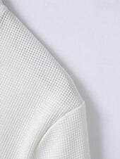 tanie Męska klasyczna koszulka polo-Męskie Koszulki polo waflowe Koszula golfowa Praca Codzienny Klapa Krótki rękaw Podstawowy Nowoczesny Kolorowy blok Niejednolita całość Guziki Lato Wiosna Regularny Czarny Biały Królewski błękit