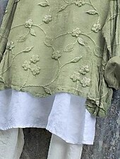 cheap Floral tee-Women&#039;s T Shirt Floral Fashion Modern Casual Long Sleeve Crew Neck Regular Tops Daily Weekend Green Summer