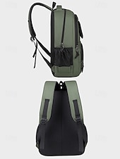 billiga Högskoleryggsäckar-Casual ryggsäck för män med flera fack, slitstarkt nylonmaterial, snygg design för skola, resor och vardagsbruk - finns i grönt, grått, blått och svart