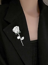 preiswerte Schals für Damen-elegante Rosenblütenbrosche mit Perle – mit Strasssteinen besetzte Vintage-Anstecknadel für Damen, ideal als Muttertagsgeschenk, für formelle Anlässe und Blazer