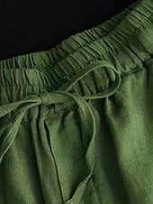 abordables Pantalones cortos calientes-Mujer Pantalón corto Pantalones cortos de verano Pantalones cortos de playa Vacaciones Vintage Moda Corto Alta cintura Plano Correa Bolsillo Cintura elástica Comodidad Ligero Suave Microelástico