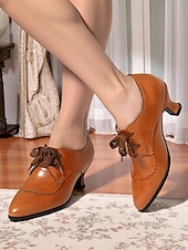 abordables années 1930-Chaussures Oxford victoriennes blanches à lacets et talon chaton pour femmes – Design festonné vintage des années 1920 avec nœud en dentelle pour des mariages élégants, des goûters et des looks d&#039;inspiration rétro