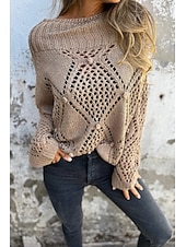 preiswerte Damen Einfache Oberteile-Damen Bluse Einfach Basic Modern Lässig Langarm Rollkragen Normale Oberteile Täglich Ausgehen Ausschnitt Schwarz Weiß Grün Khaki Grau Sommer