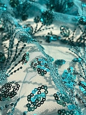 cheap Cocktail Dresses-Blue Green Embroidered A-Line Cocktail Dresses Elegant Formal Wedding Guest Ankle Length Long Sleeve Shirt Collar Satin with Glitter Slit 2025