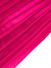 abordables Jupes unies-Jupe femme jupe maxi jupe en A couleur unie swing mode décontractée maxi taille haute jupes plain plissées micro-élastique rue quotidienne fuchsia été polyester