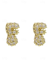 abordables Boucle d&amp;#39;oreille pour femme-Boucles d&#039;oreilles à tige initiales en strass doré - Boucles d&#039;oreilles à lettres scintillantes personnalisées pour femmes, bijoux en cristal étincelants de A à Z, parfaits pour un usage quotidien, un cadeau de remise de diplôme, un cadeau de fête des mèr