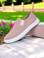 economico Sneakers da donna-scarpe slip-on da donna in maglia – stile traspirante ed elegante per le donne durante i picnic primaverili, le passeggiate al parco e le commissioni quotidiane