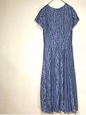 voordelige Thee Lengte-Strandbruiloft Sheath Moeder van de Bruid Jurk Bruiloft Gast Elegant Party Petite V-hals Thee Lengte Kant Korte Mouw met Plissee Effen Kleur gratis maatwerk
