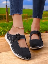 abordables Sabots et mules femme-Mules Mary Jane à fleurs pour femmes – un style mignon et confortable pour les sorties décontractées, le shopping et le quotidien