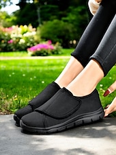 billige Sneakers til kvinner-ortopediske gåsko for kvinner – lette justerbare slip-on joggesko for seniorer og sykepleiere