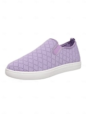 economico Sneakers da donna-scarpe slip-on da donna in maglia – stile traspirante ed elegante per le donne durante i picnic primaverili, le passeggiate al parco e le commissioni quotidiane