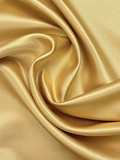 preiswerte GELB-A-Linien-Abendkleid Champagner Gold Minimalistisches Kleid Formal Hochzeitsgast Bodenlang Halber Ärmel Hemdkragen Satin mit Schleife(n) Falten