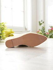 economico Infradito da Vacanza-espadrillas gialle da donna con zeppa e fiocco – eleganti scarpe estive per le vacanze, per feste in giardino e abbigliamento da resort
