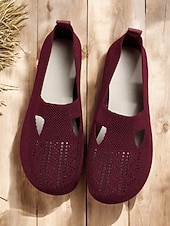 economico Ballerine da donna-scarpe basse traspiranti in maglia traforata da donna a piedi nudi – scarpe comode e comode, comode e larghe per l'uso quotidiano, per passeggiate e attività all'aperto