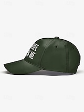 cheap Men&#039;s Hats-Men&#039;s Distressed Graphic ，Humorous &#039;My Wife Beats Me&#039; Print Baseball Cap - Funny Design, Adjustable Snapback Cap, Casual Street Style, Suitable for Outdoor, Travel or Summer Activities