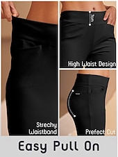 cheap Golf Bottoms-Women&#039;s Golf Pants Black Pink Red Bottoms Ladies Golf Attire Clothes Outfits Wear Apparel