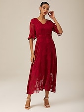 cheap Cocktail Dress-Women&#039;s Maxi Dress Cocktail Dress Wedding Guest Dress Semi Formal Dress A Line Dress Elegant Work Birthday Flutter Sleeve Wedding Guest Cocktail Party Formal Evening Regular Fit Solid Color Plain